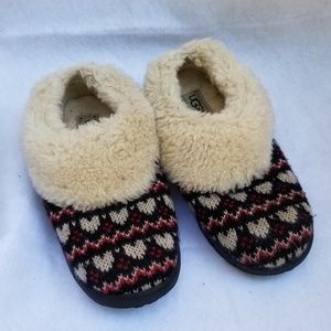 Kids UGG Knit Wool Heart Slippers